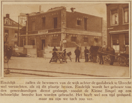 60304 Gezicht op de ingang van de Kleine Singel te Utrecht, tijdens de afbraak van het Bureau en Wijkgebouw van de ...